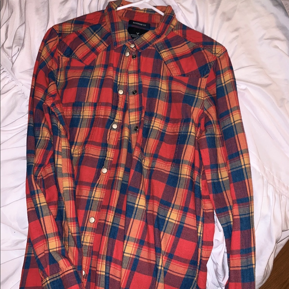 American Eagle Women’s Boyfriend Fit Flannel